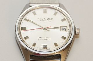 Kienzle Herrenuhr Armbanduhr Uhr Automatic Um 1956 Datumsanzeige Funktion Ok Bild