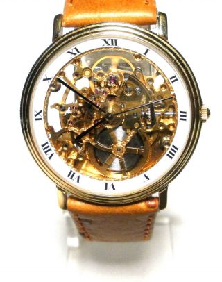 Bulova - Skelett / Skeleton Automatic Armbanduhr - Eta 2892 - 2 Top Bild