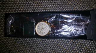 Kronsegler Dr.  House Herren Uhr Chronograph Vergoldet - Silbern & Ovp Bild