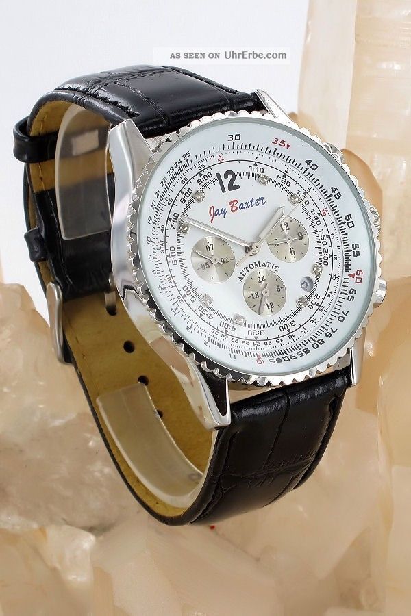 Jay Baxter Herren - Automatikuhr - Automatik - Farbe Silber/weiß - Armbanduhren Bild