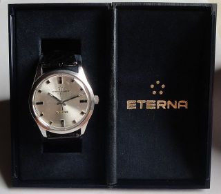 Vintage Armbanduhr Automatic Eternamatic 1000 5 Star In Edelstahl – Cal.  1479k Bild