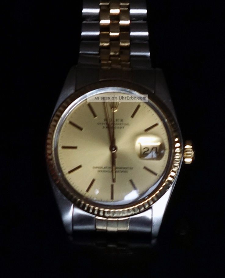 Herren Chronograph gelbgold Edelstahl gelbgold