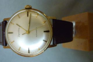 Herrenuhr Zentra Automatic 25 Jewels Uhr Armbanduhr Bild