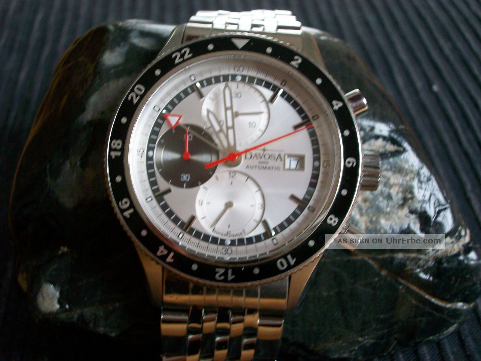Dawosa World Traveller Automatic Chronograph Mechanisch Eta/valjoux 7754 Armbanduhren Bild