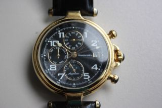 Windgassen Herren Armbanduhr Uhr Mit Automatikwerk Automatikuhr Schwarz Gold Bild