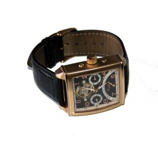 Engelhardt Herren Uhr Automatik Uhr Rose Gold Armbanduhr Bild