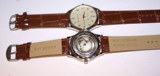 Bergmann - Uhr Highline Automatic 43mm - Leather Armband Braun Datum - Bild