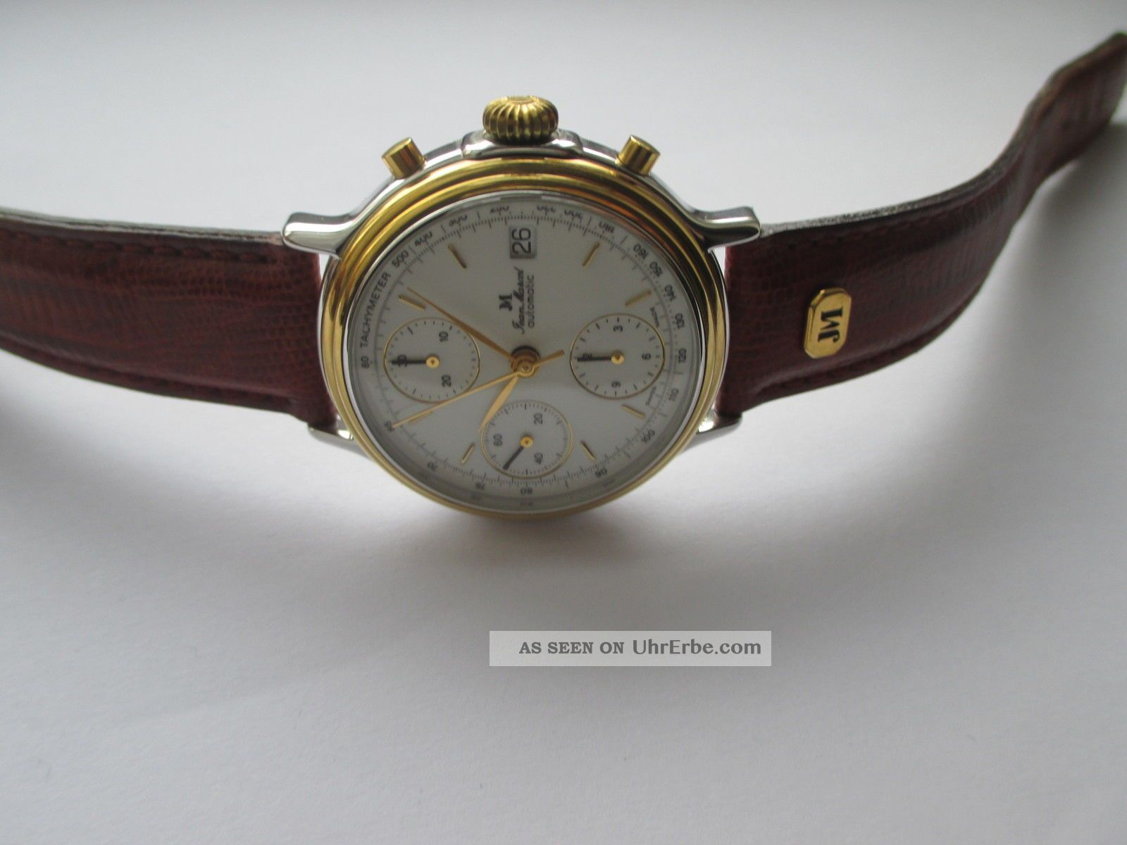 Jean Marcel Automatic Chronograph Cal. Valjoux 7750 Stahl / Gold