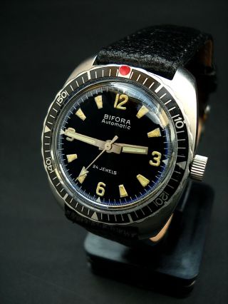 Vintage Bifora Automatic Diver •70er Jahre Taucheruhr Bild