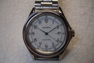Geneve Swiss Automatic Herren Armbanduhr Kal Eta 2824 - 2 Guter Gebr. Bild