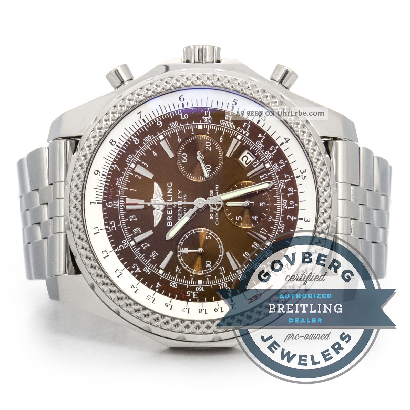 Breitling Bentley Motoren/automatik Stahl Bronze Zifferblatt Uhr - A2536212/q502 Armbanduhren Bild