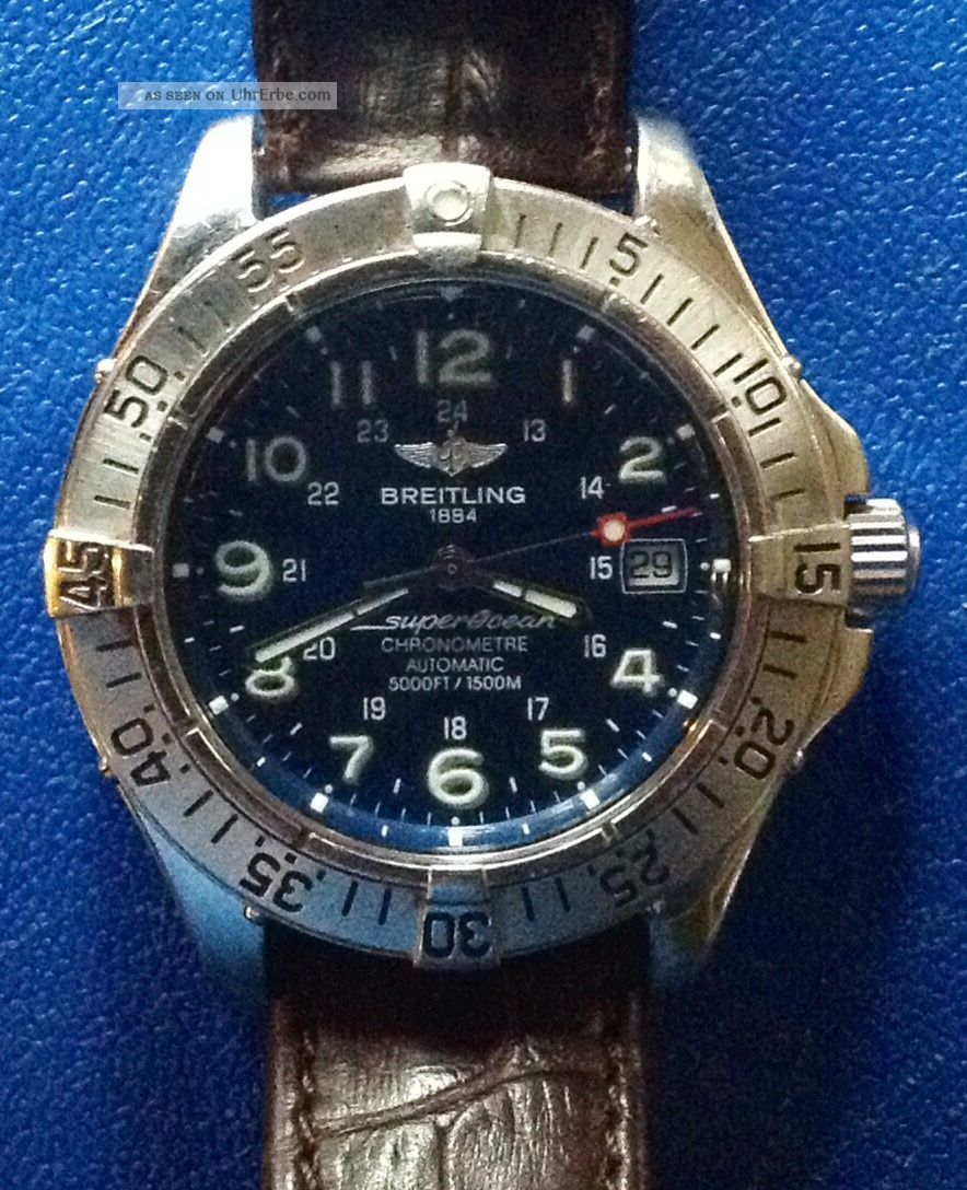 Breitling Superocean ChronomÈtre Automatic A17360 Sehr SchÖne Originalzustand Armbanduhren Bild