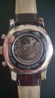 Hindenberg 210 - H Excellence Edelstahl Armbanduhr Automatik Herrenuhr Leder Armbanduhren Bild 2