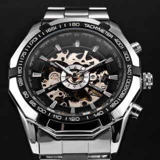 Winner Automatikuhr Mechanische Uhr Automatik Herren Uhr Metall Armband Uhr D Bild