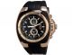 V0048 Herren Armbanduhr Wrist Watch Handaufzug Mit Kalender Gummi Band Golden Armbanduhren Bild 1