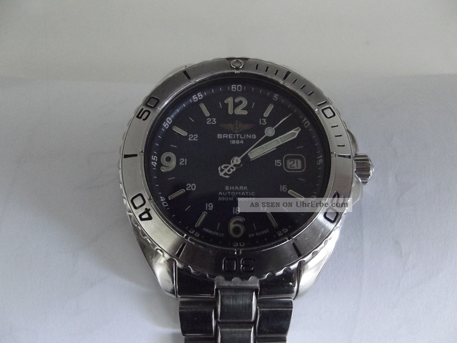 Breitling Shark Mit Großer Revision Mechanisch Automatik Herrenuhr Armbanduhren Bild