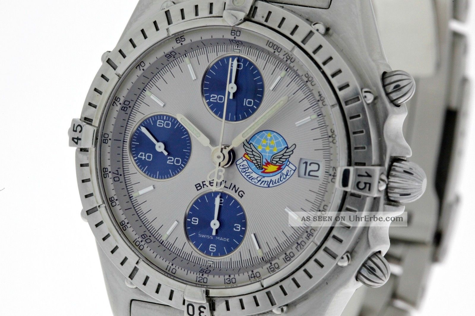 Breitling Chronomat Cockpit Blue Impulse B55047 - Limited 1000stk - Box&papiere Armbanduhren Bild