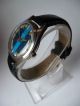 Rare Fortis Military Blue Eye Handaufzug,  Vintage,  Top,  Sehr Schön Armbanduhren Bild 3