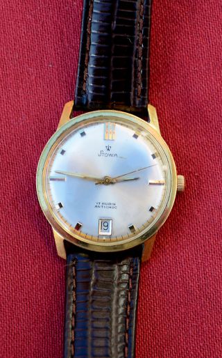 Stowa Vintage Herren Armbanduhr Handaufzug Ca.  1970 Bild
