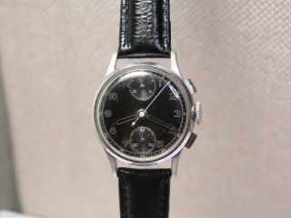 Silvana Militär Chronograph Aus Dem 2wk (ww2).  Kal.  Venus 170/ Men ' S Wrist Watch Bild
