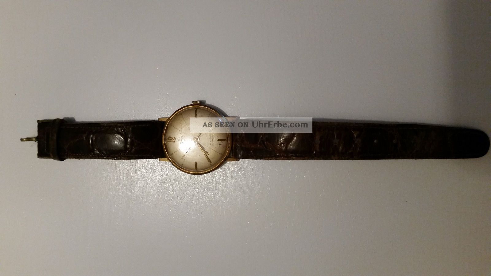 Stowa Uhr Gold 585 Incabloc 60er 70er Vintage Alte 14k Armbanduhren Bild