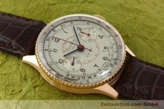 Breitling 18k Gold Chronomat Chronograph Venus 175 Handaufzug Vintage Ref.  769 Bild