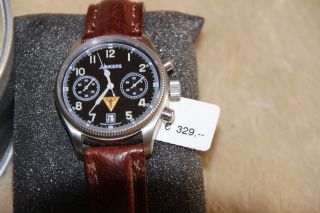 Junkers Chronograph Fliegerchronograph Stahl Herren Oder Damen Armbanduhr Bild