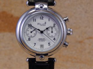 Poljot Handaufzug Chronograph Herren Armbanduhr 23 Juwels W101 Bild