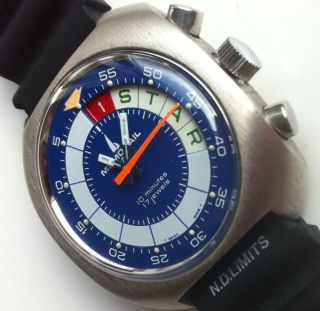Memosail Regatta Sailing Watch Uhr 10 Countdown Vintage Chronograph,  38 X 43 Mm Bild