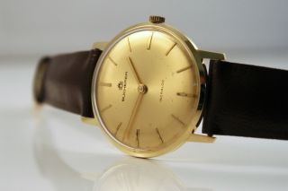 Bucherer Incabloc 14k Massiv Gold Uhr/watch Eta Cal.  320 Handaufzug Bild