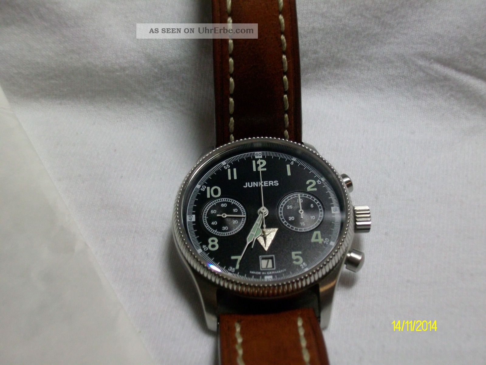 Junkers Chronograph Fliegerchronograph Stahl Herren Oder Damen Armbanduhr