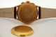 Olympic Chronographe Suisse 18k / 750er Gold - Kal.  Landeron 51 - 1960er Jahre Armbanduhren Bild 3