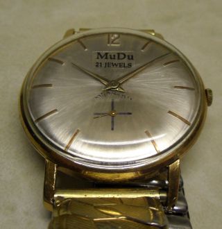 Mudu Watch Swiss 1950 Fef 310 / 21jewels Läuft Nur Kurz Bild