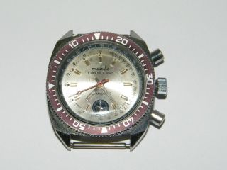 Ruhla Taucher Chronograph Vintage Handaufzug,  Wrist Watch,  Repair,  Läuft Bild