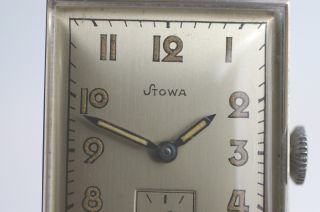Stowa Armbanduhr Ungetragene Rare Sammleruhr 1940er Jahre Formwerkkaliber Nos Bild