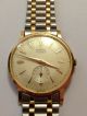 Vintage Herrenarmban Uhr 18k / 750 Gold Tourist 17 Jewels Handaufzug Armbanduhren Bild 2