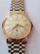 Vintage Herrenarmban Uhr 18k / 750 Gold Tourist 17 Jewels Handaufzug Armbanduhren Bild 3