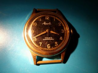Mauthe 17 Rubis Herren Armband Uhr Vintage Contrachoc Mechanical Men Watch Bild
