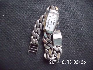 Massive Silber Damen Armbanduhr PrÄziosa 17rubis Schockproof Bild