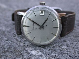 Schöne Eterna Hau Handaufzug Kal 1486 K Herrenuhr Vintage Wristwatch Kontiki Bild