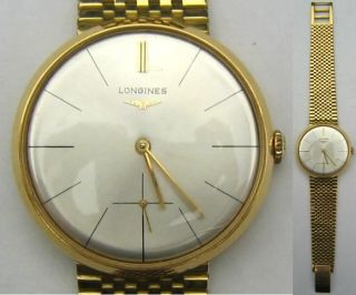 Longines Herrenarmbanduhr,  Armbanduhr,  Gold 750,  Handaufzug Bild