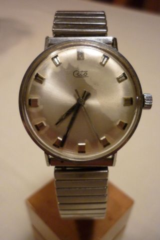 Herrenuhr Cito Mechanisch - Handaufzug Uhr Armbanduhr Bild