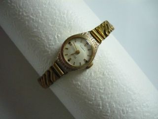 Prätina Damen Armbanduhr Uhr Vergoldet Vintage Handaufzug 17 Rubis Antichoc Bild