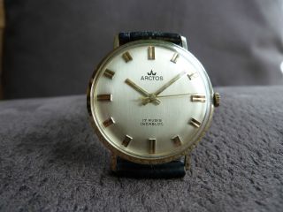 Arctos 585 Gold Herren Armbanduhr 14k,  Neuwertig,  Ferseh - Lotterie,  Läuft Bild