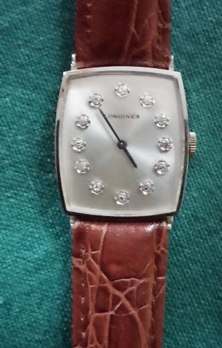 Schöne Longines - Armbanduhr In Weissgold Mit Diamanten Bild