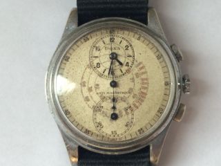 Orig.  Doxa Chronograph Armbanduh Handaufzugr Bild