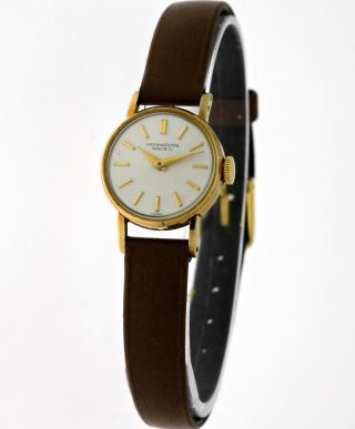 Vintage Iwc - International Watch&co Damen 14kt.  Gold Handaufzug Formwerk Kal.  41 Bild