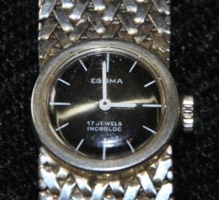 Armbanduhr Egoma 835er Silber,  Handaufzug,  Ca.  1960 Bild