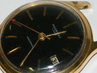 Ingersoll Schwarz Herren Armbanduhr,  Wrist Watch,  Montre,  Orologio,  Repair,  Läuft Bild