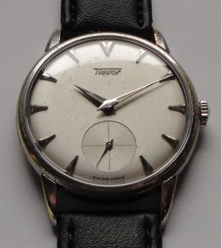 Vintage Armbanduhr Tissot – Handaufzug – Cal.  27b - 1 – Aus Dem Jahre 1958 Bild